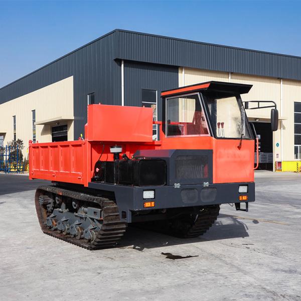 12 Ton Mud Road Tracked Diesel Crawler Dumper Truck Engine Powered Engineering Rubber Tracks