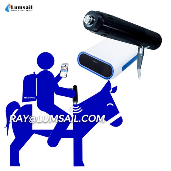 Машина терапией ударной волны лошади физиотерапии обработки лошади