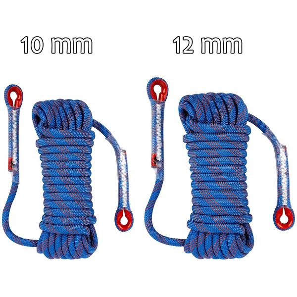 corde s'élevante 12mm statique d'évasion de secours de la corde 49ft 98ft de