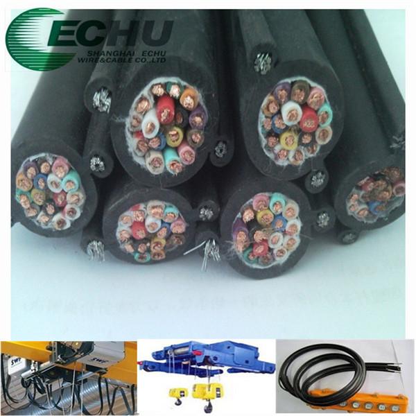 Flexible Round Traveling Control Cable for cranes or other appliances RVV(2G) 12Cx2.0SQMM in black colr