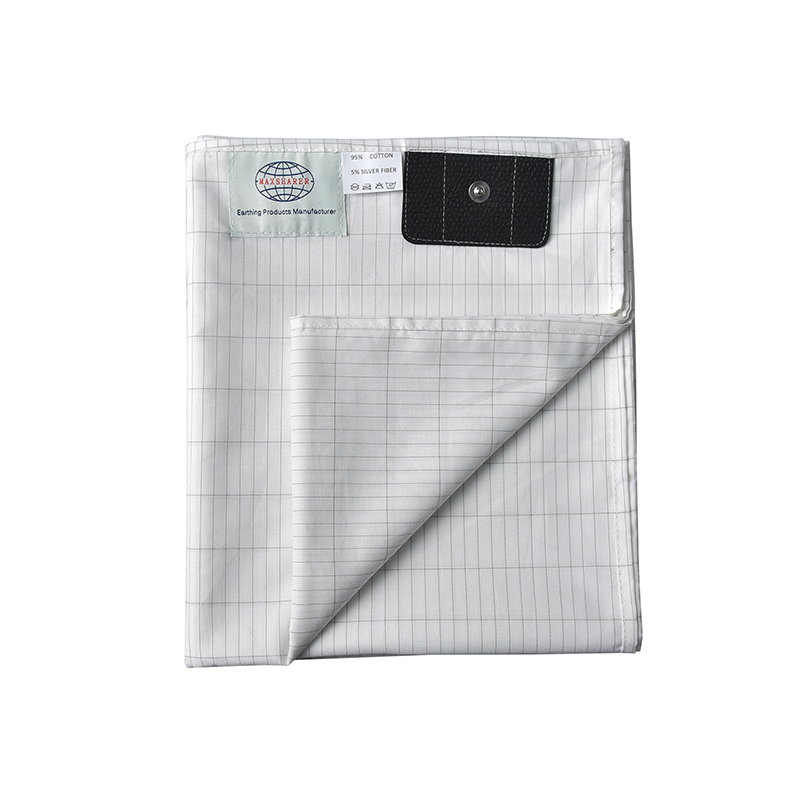 Grounding Sheets King Deep Pocket Organic Cotton With Silver Fiber, Grounding Fitted Earth Sheets With Grounding Cord