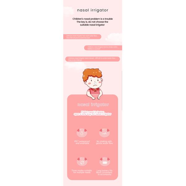 Эргономический соляной туман носовое Irrigator для заботы аллергического ринита младенца