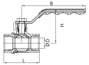 Mexico Steel CW617 Handle Brass Ball Valve 2.0MPa Stainless Steel Ball Valve