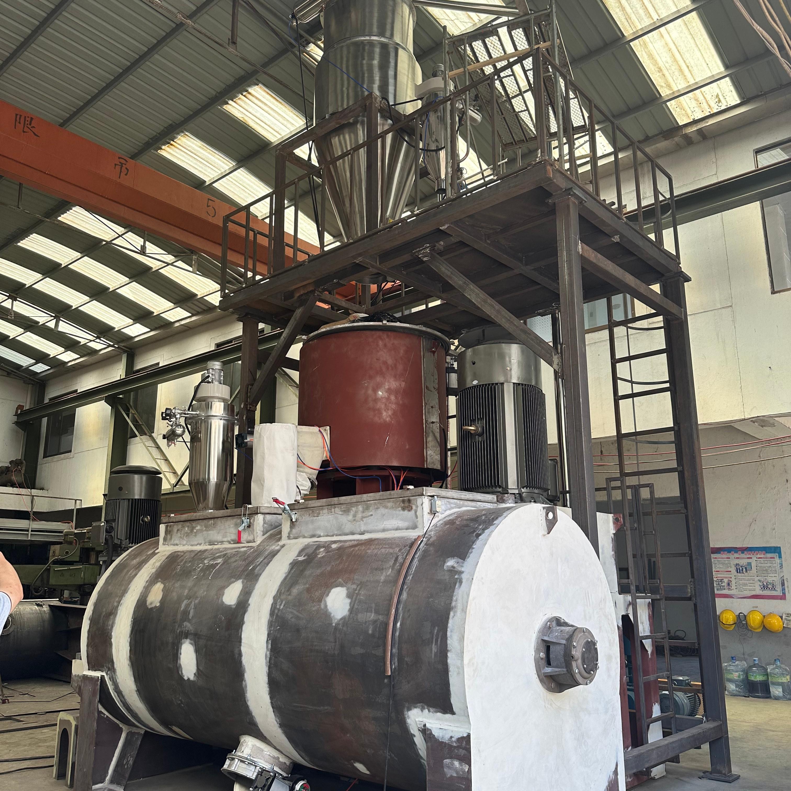 Industrial PVC Hot And Cold Mixing Unit 1000L 3500L For Large Volume Plastic Processing