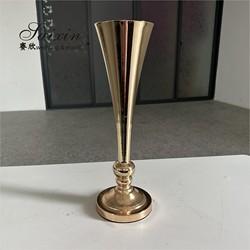 Eventos Casamento Arte Decoração Vaso Ouro Metal Trombeta Vasos Festa