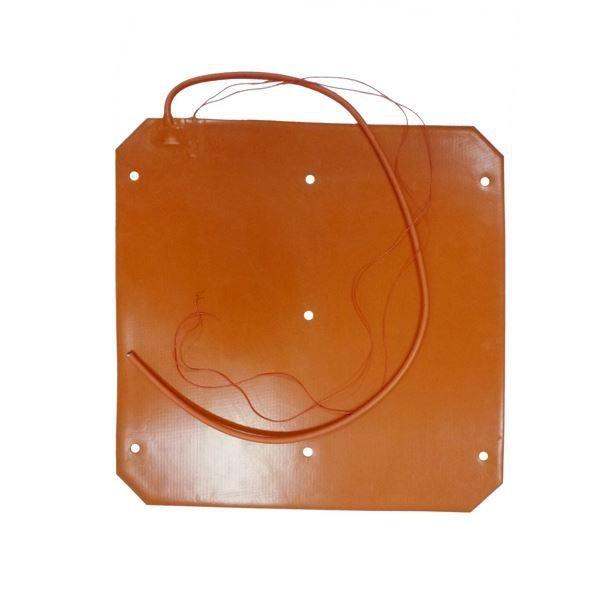 60-250deg Flexible Heaters Silicone Rubber , 4mm Silicone Heating Pad