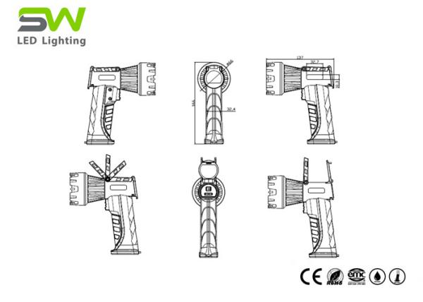 Proyector recargable con pilas de 200Lm 3W LED