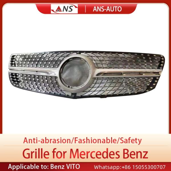 Black Mercedes Vito Front Grill , Friction Resistant Front Grill Replacement