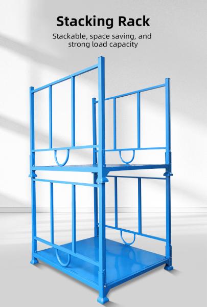 Warehouse Q235 Steel Pallet Waste Treatment Metal Stackable Shelves