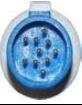 Flexible Hellige SPO2 Finger Sensor Round 10 Pin Medical Surgical Accessories