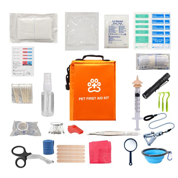 Bestreat Veterinary Instrument First Aid Care Kit for Caring for Golden Retrievers Poodles Cats for Pet Travel