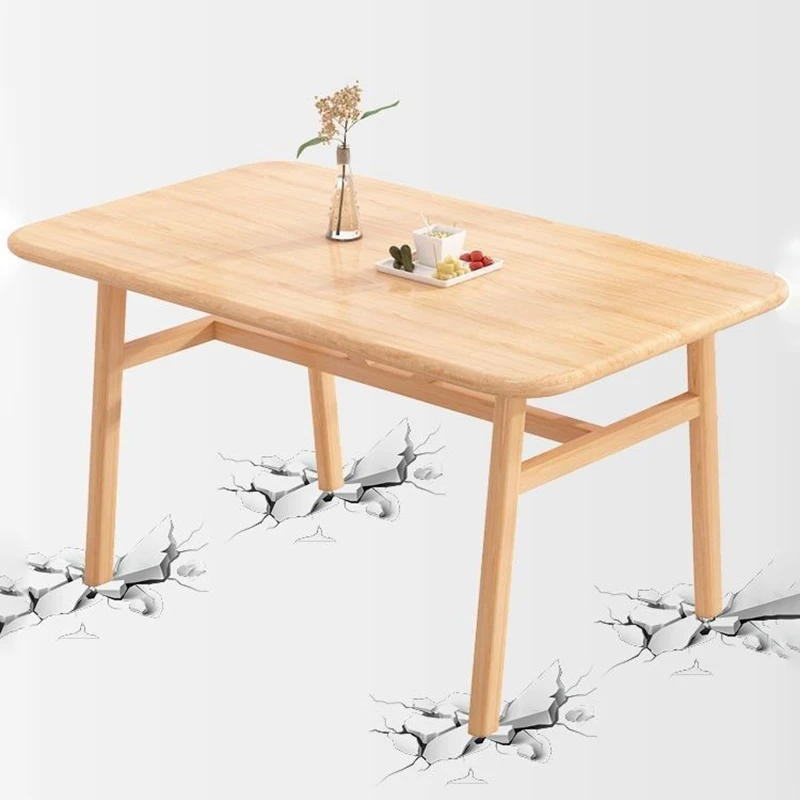 Kitchen and Chairs of 4 Ideal Room Specific DINING TABLE Wood Style PANEL Modern 47'' Wood Dining Room Set 4 Chairs