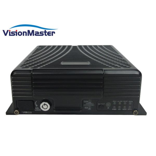 2TB HDD 3G / 4G Mobile DVR 8 Levels For School Bus CCTV System GPS Tracking