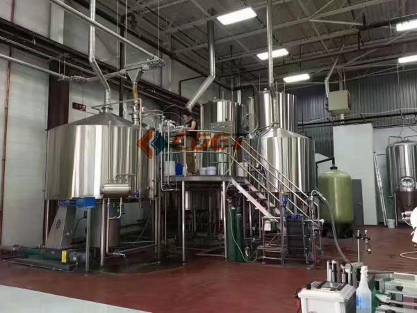 Large Scale Industrial Beer Brewing Equipment 3000l 5000l Adjustable Voltage