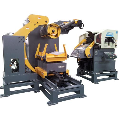 Metal Plate Feeding Step Stamping Process Automatic Air Feeder , Rod Straightening Machine