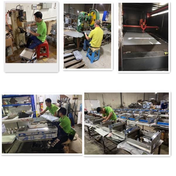 Газовая плита горелки газовой горелки 6 плиты кухни пола стоящая с шкафом