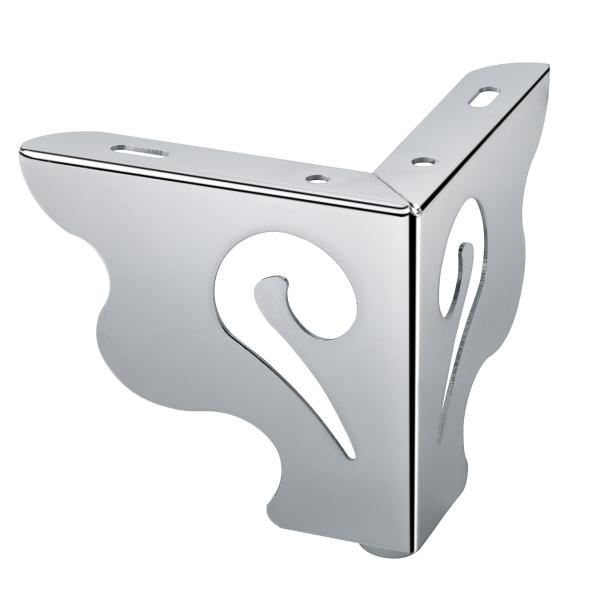 100mm high hollow out furniture leg modern sofa leg cabinet leg with flower pattern SL-090