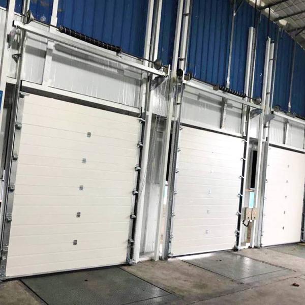 Galvanized Iron Insulated Sectional Door Height 500mm With Chain Hoist Anti Break