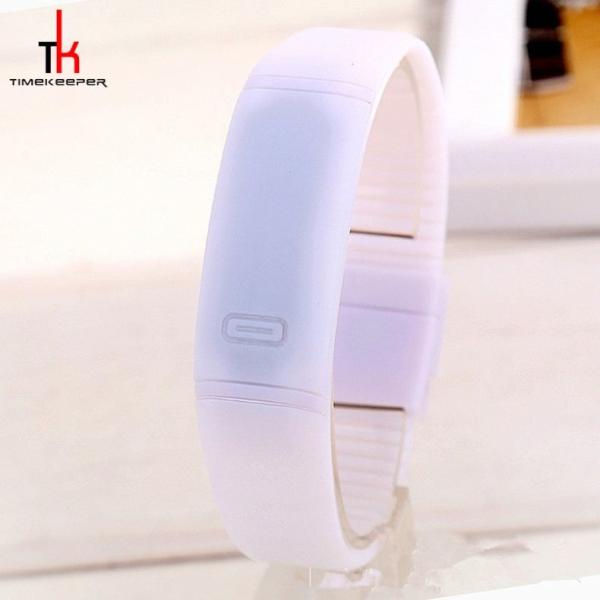 Silicone Straps Multifunction Wrist Watch , Smart Screen Touch Led Watch