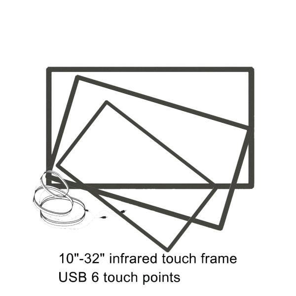 Interactive Whiteboard IR Touch Screen Monitor , 46 Infrared Frame Touch Screen