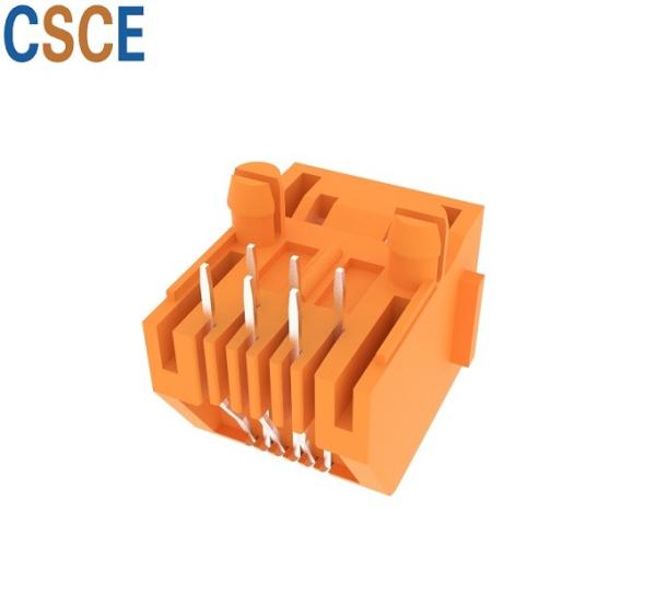 Multi Colors Toolless Cat 3 Keystone Jack Single Port Flat Pin Mating Force 2.2KG.F Max