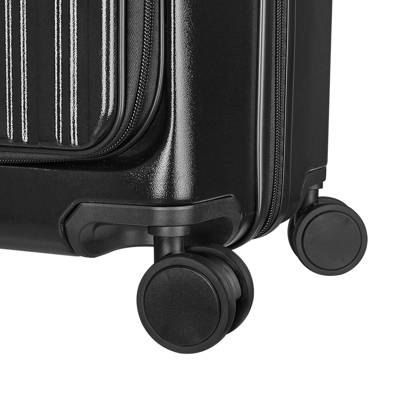 Unisex Hot Selling Front-Open Spinner Carry-On PC & ABS Explosion-Proof Zipper Aluminum Outdoor Travel Luggage Bag Packaging