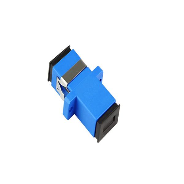 Blue SC SM Simplex Fiber Optic Network Adapter SC Female To SC Female