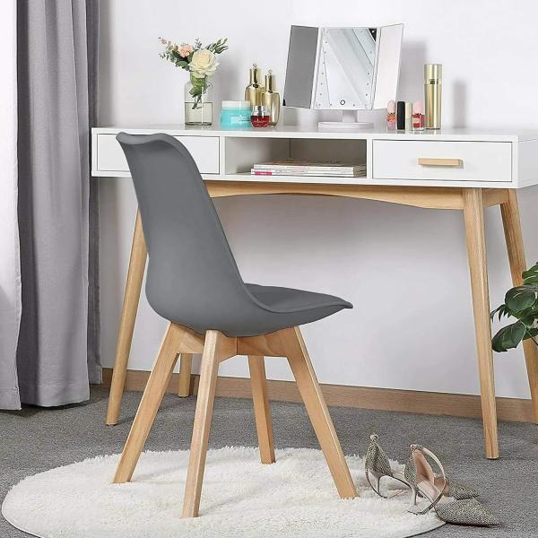 OEM Chaises de salle à manger noires en plastique Mid Century Chair en plastique moulé sur mesure