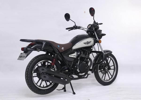 CDI Ignition 125cc Street Legal Motorcycle Stable Durable Frame Black Color