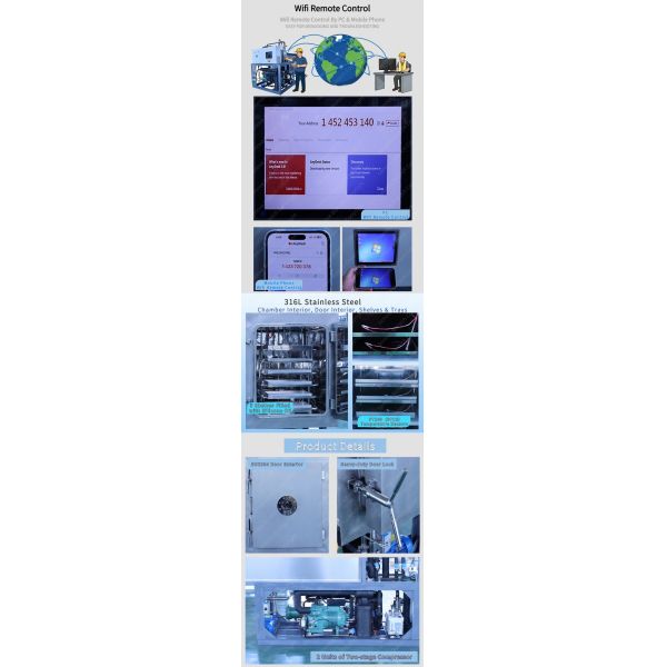Biotechnology Freeze Drying Machine 5sqm Freeze Dryer Pharmaceutical Industry