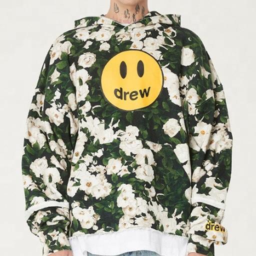 Fashion Oversized High Neck Pullover Sweater Hoodies Mens Nylon Cotton