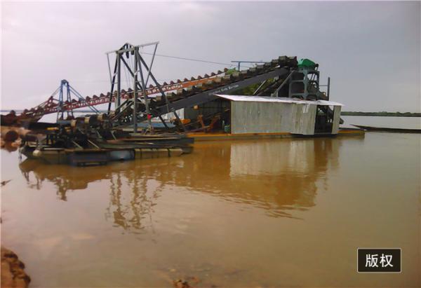 Dragagem da cabeça do equipamento da draga do ouro da draga da cadeia de pessoas de 150 Meter/H