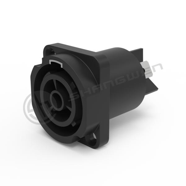 IP65 Waterproof Panel Socket with High Current Capacity Lockable Triple Core 3pin Power Connectors Outdoor 16A Male/Female