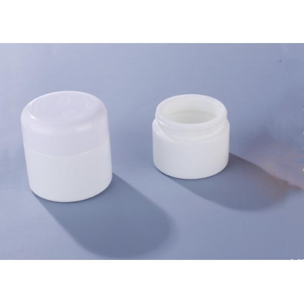 Porcelain White Glass Jar White Lid Empty Round White Glass Cosmetic Jar Packaging