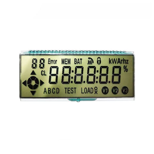 Custom Lcd Display Green 7 Segment 6 Digits Meter Lcd Display Screen