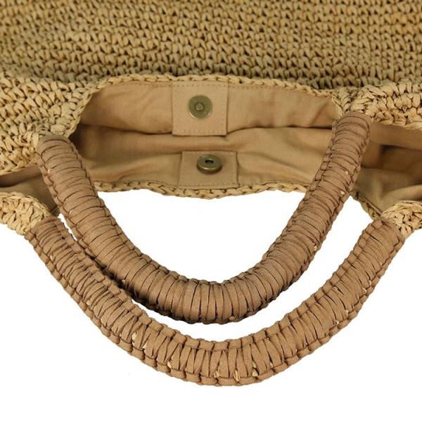 Женщины моды лета высококачественные большие Handmade приставают сумку к берегу соломы Tote