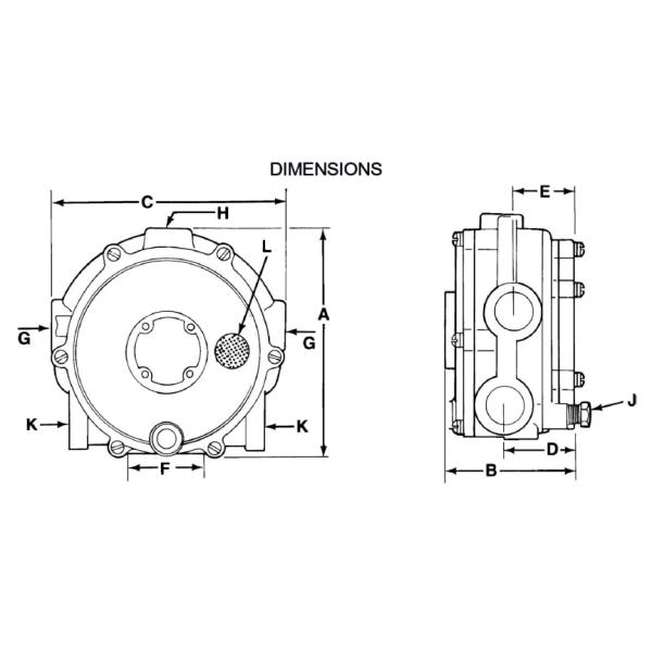 LPG Liquid 100hp IMPCO Model J Regulator Fuel System Parts