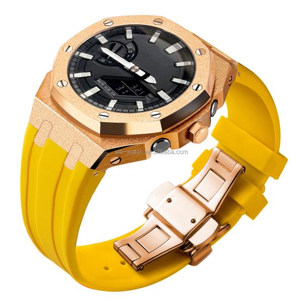 Atualize o Casioak G Shock GA2100 para um relógio de luxo com um bisel de aço inoxidável