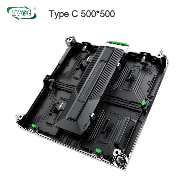 Armários curvos tipo C P4.81 4K para locação interna 500x500mm/500x1000mm