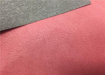 High Peeling Strength Shoes Synthetic Leather Dark Red 0.55 Mm Thickness No Fading