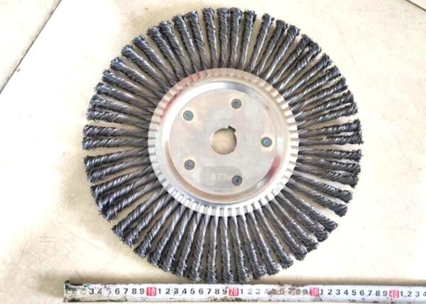 Industrial Supplier 80 Knot 350mm OD Steel Knotted Pipe End Deburring Brush