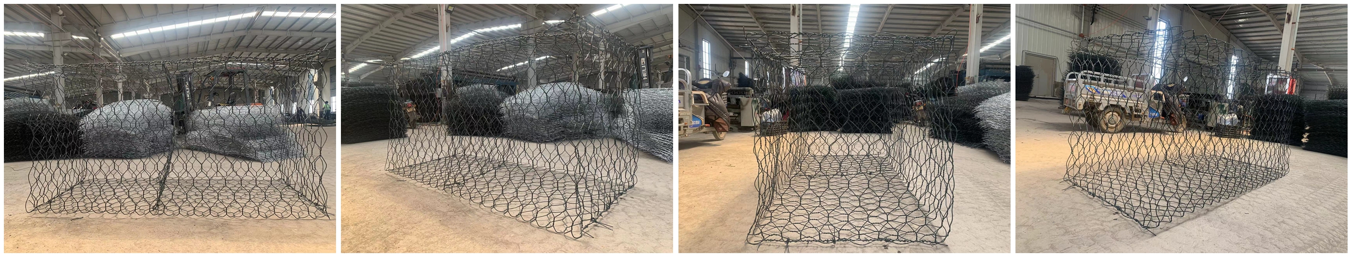 2.7mm гальванизированный извив корзин загородки Gabion провода двойной