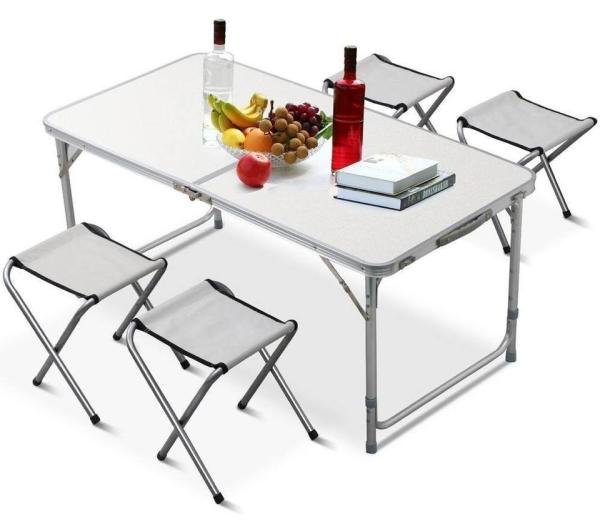 Multifunctional Frame Garden Dinning Folding Alu Camping Traveling Table Wholesale Factory Custom Logo Foldable
