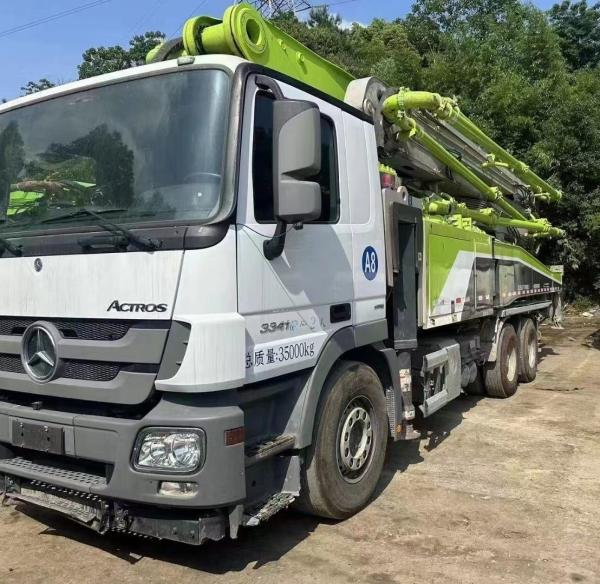 Zoomlion 2020 pompe à béton verte 52m pompe à béton à mélangeur sur camion Benz 6*4 pour le marché