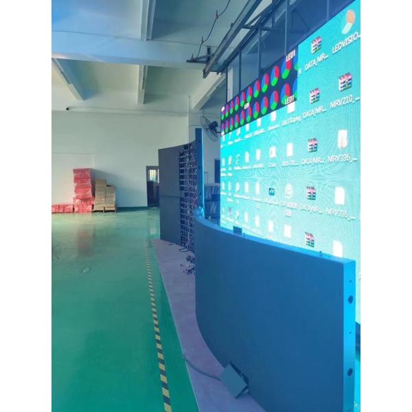 Soft Module Flexible LED Screen , Curved Led Display Indoor P4 For Cylindrical Column