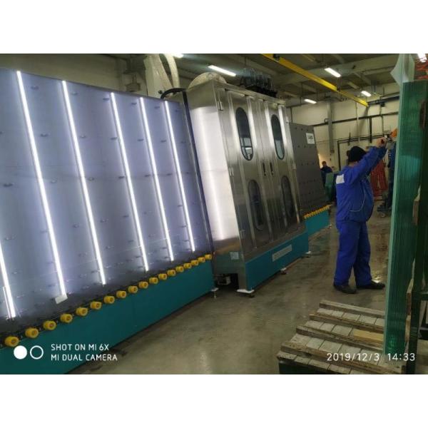 2000Mm Height Vertical Glass Washing Machine And Drying Machine With 0.1mm Brushes