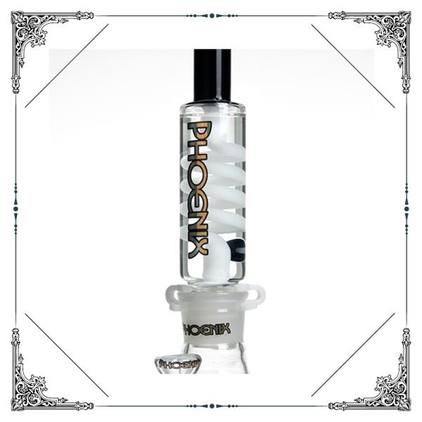 Straight Tube Glass Water Pipe Bong With Honeycomb Jet Perc 18.8 Mm Joint