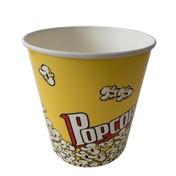 Customizable 170 Oz Popcorn Bucket  PE Coated Disposable Flexo Printing