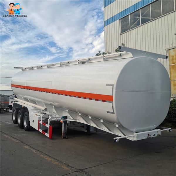 Petroleum 4 Axles Oil Tanker Truck Trailer Vehicle With Flow Meter Used In Ghana