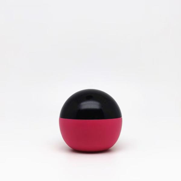 Spherical 25g Plastic Cream Jar with Ergonomic Design for Easy Use in Skin Care